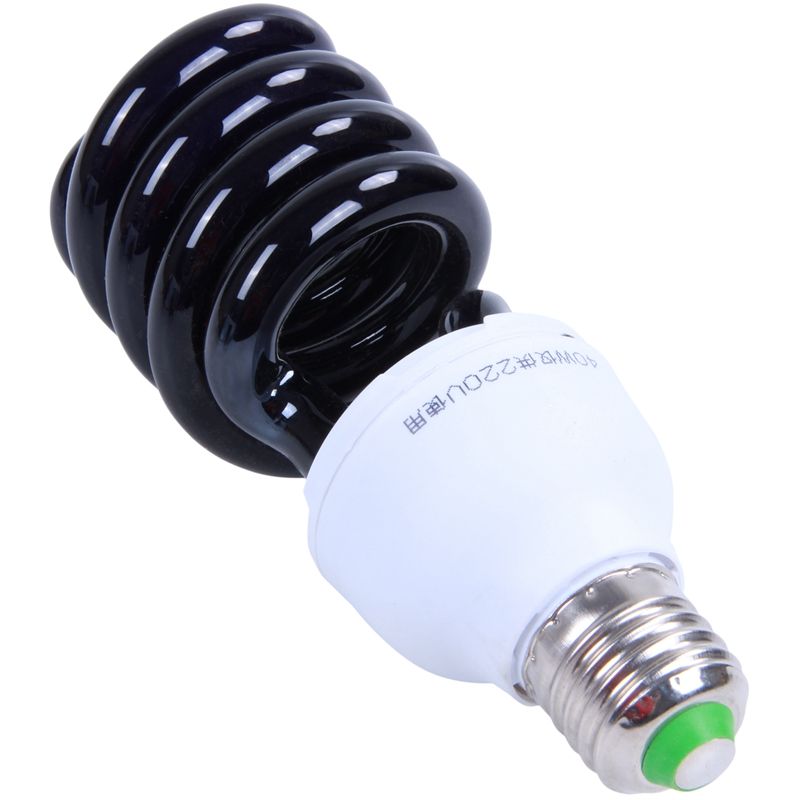 E27 40W UV Ultraviolet Fluorescent Blacklight CFL Light Bulb Lamp 220V Shape:Spiral Wattage Voltage:40W 220V