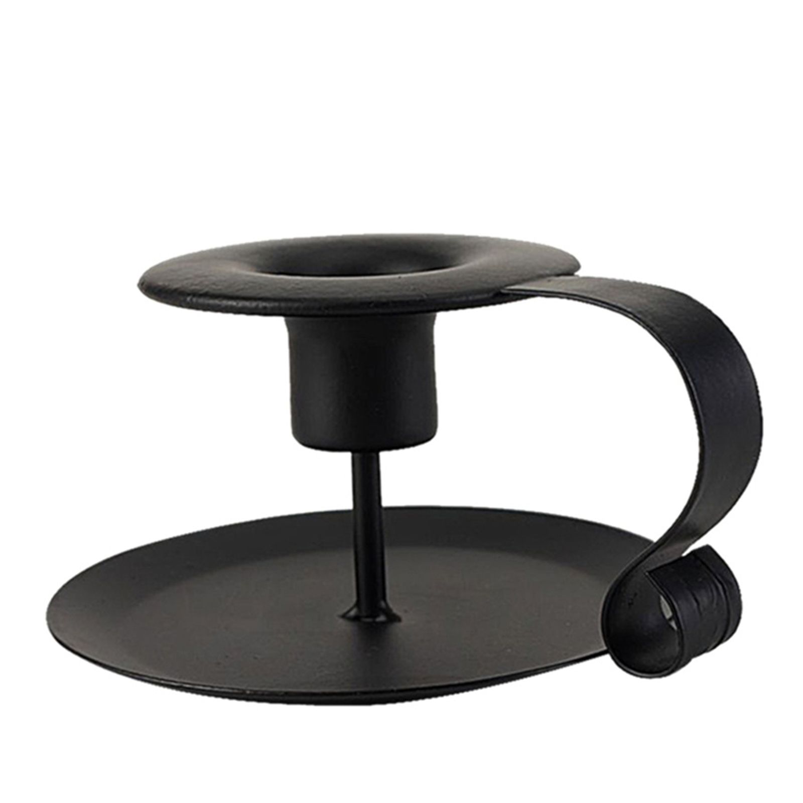 Metal Candlestick Holders Black Retro Taper Candleholder Ornament DIY Home Christmas Festival Wedding Dinner Centerpiece Decoration Candle Holder