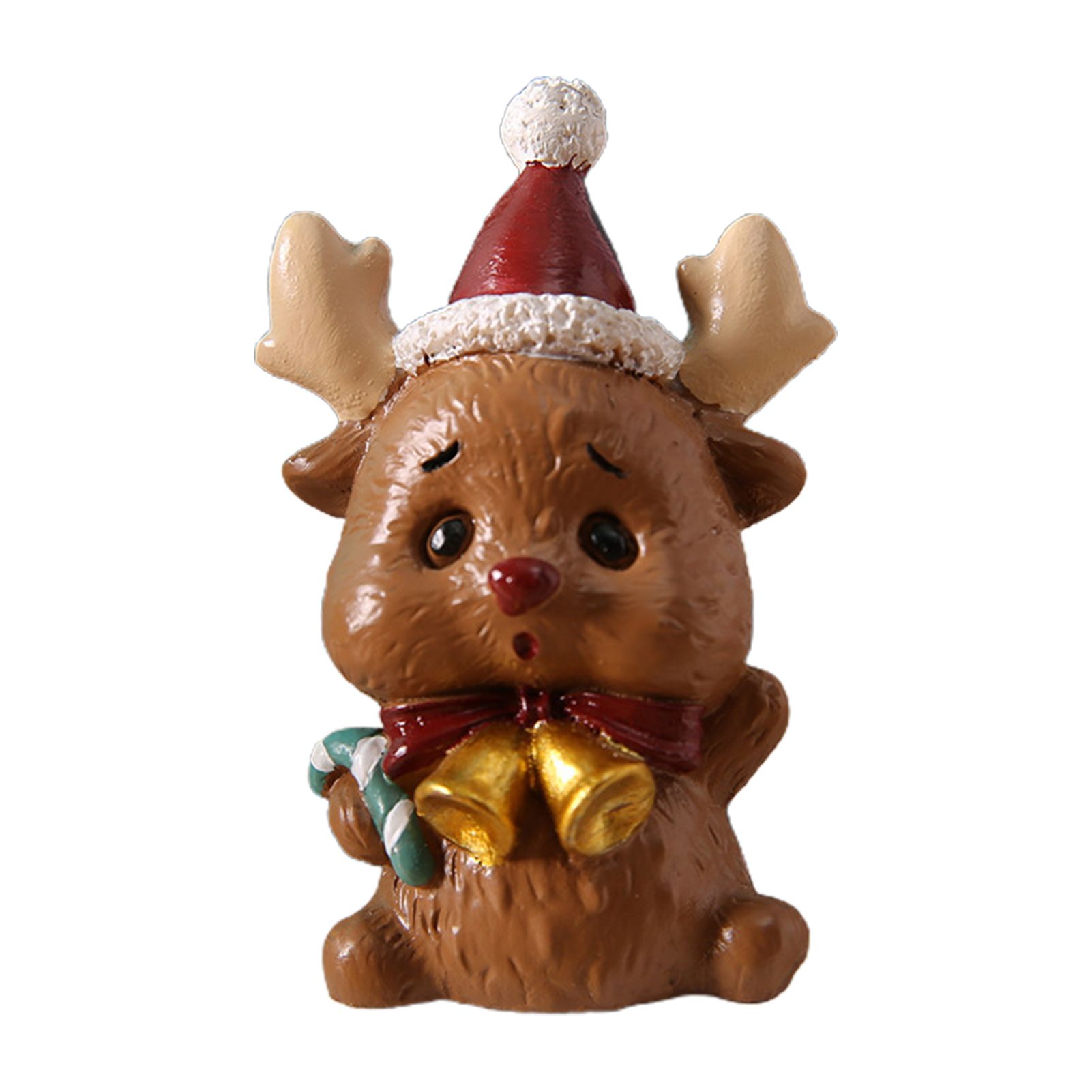 Miniature Statue Long Lasting Miniature Xmas Sculpture Photography Prop