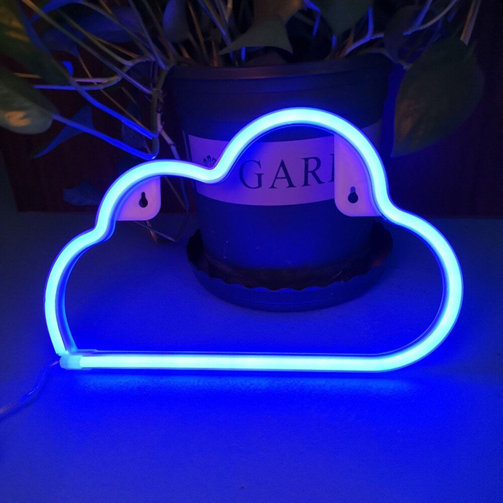 LED Neon Light Colorful Rainbow Neon Sign Wall Hanging Night Lamp for Home Party Holiday Wedding Festival Decorations Lighting
