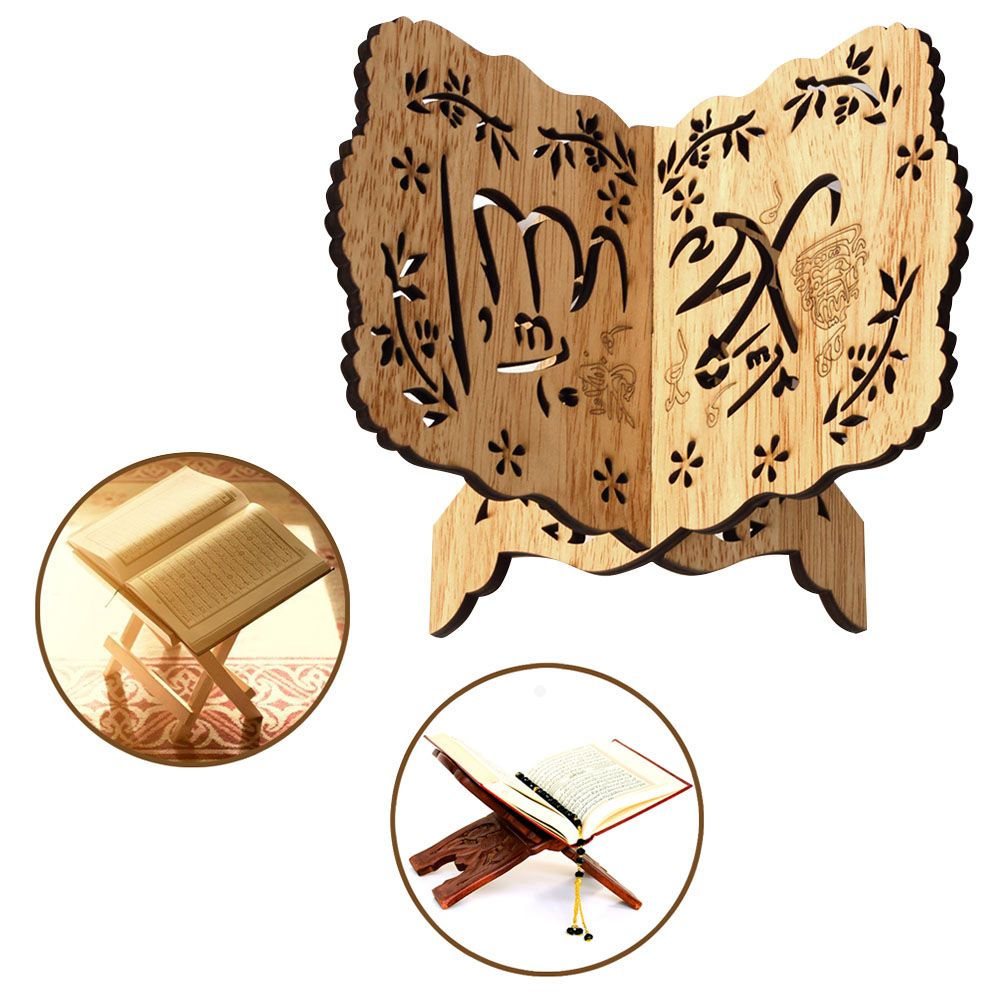 Yfashion Wooden Lesser Bairam Book Stand Holder for Bible Style:JM01223