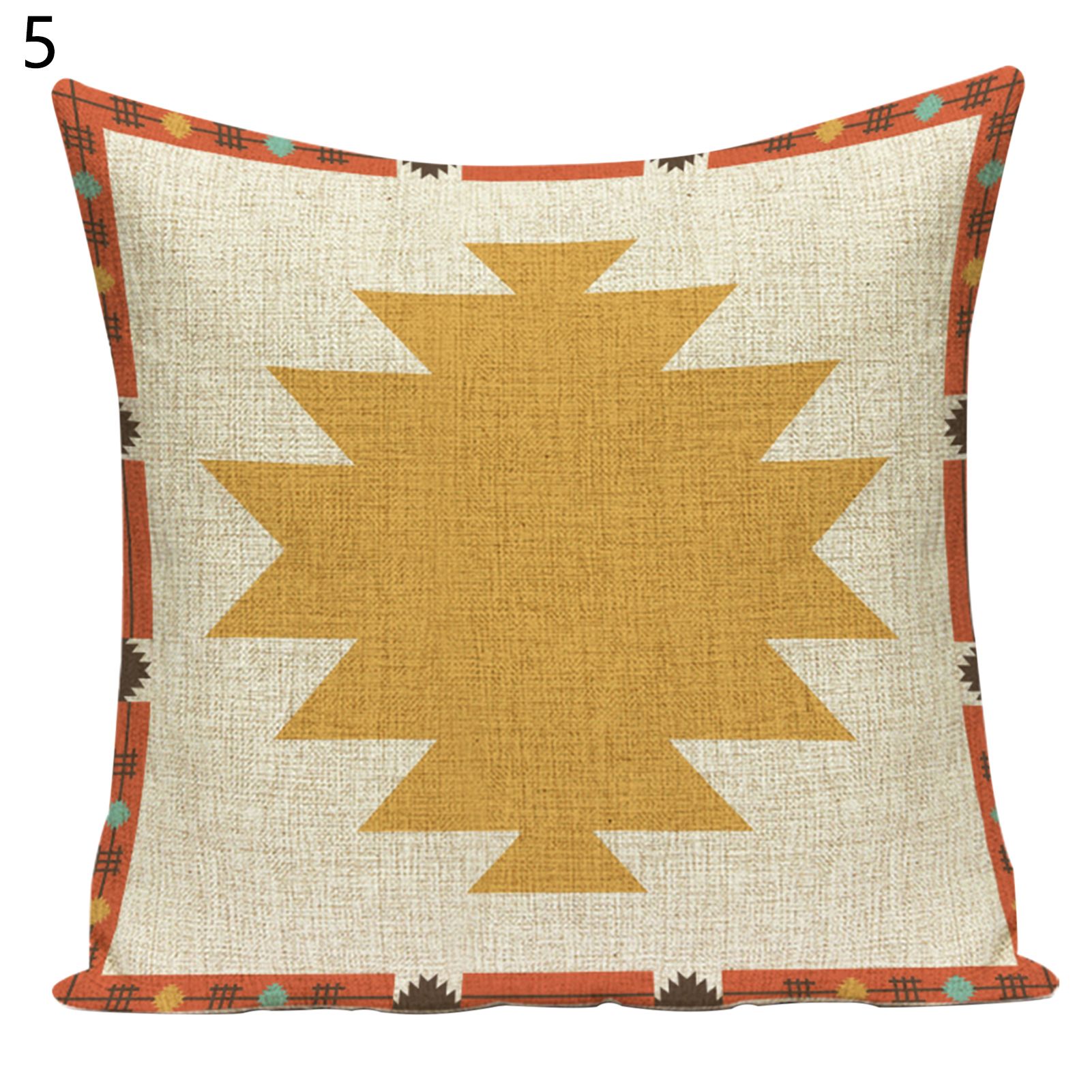 low Sham Soft Touch Decorative Geometric Printed Cushion Sofa Throw Cover