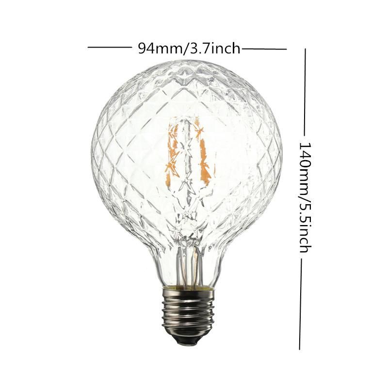 E27 4W Pineapple Furniture Vintage Antique Edison Filament COB LED Bulb Light Lamp 85-265V -