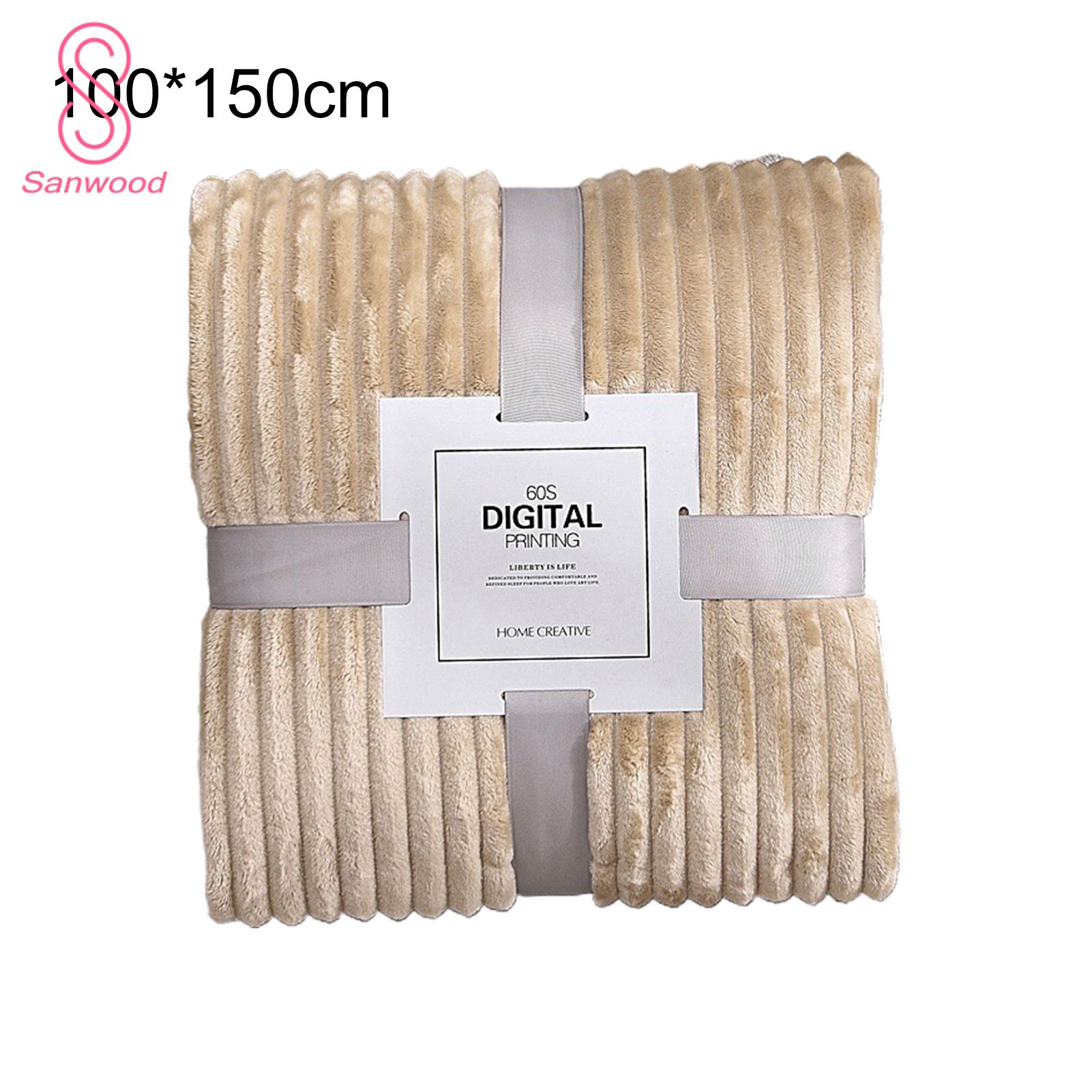 Skin-friendly Soft Throw Blanket Polyester Air Conditioned Blanket for Sofa
