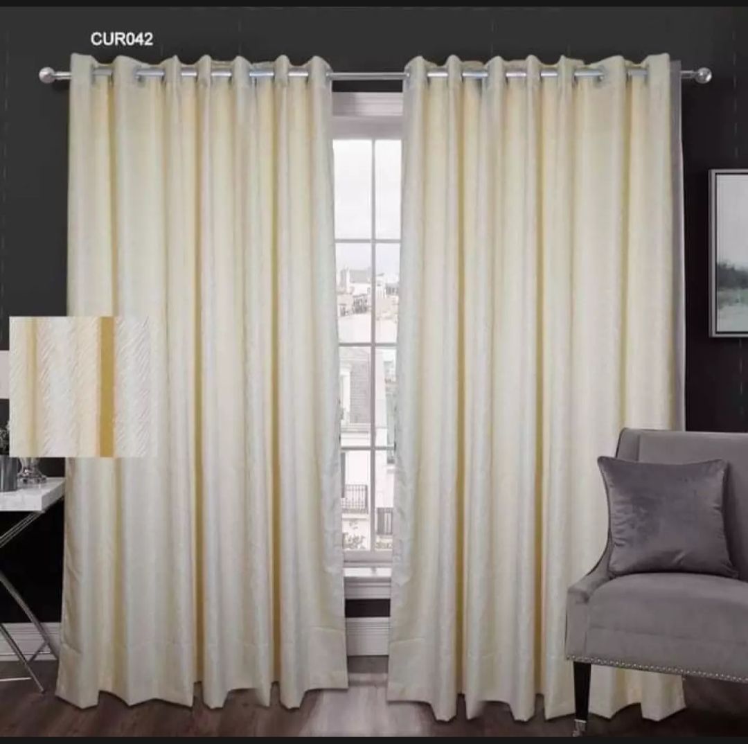 syenthatic curtain crem clour curtain 1 pcs Doo/windows