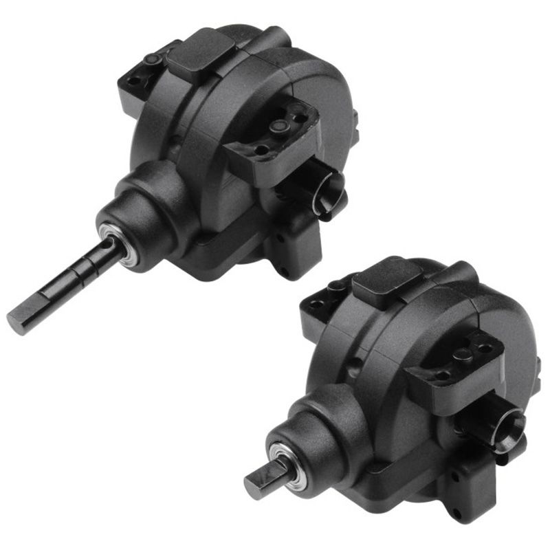 Durable 2 Pcs Gear Box Complete Set Drive & Diff Gear for HSP 1:10 RC Car Parts 02024 02051 02030 03015 94123 94106 94107 94108,Front Gear Box & Rear Gear Box