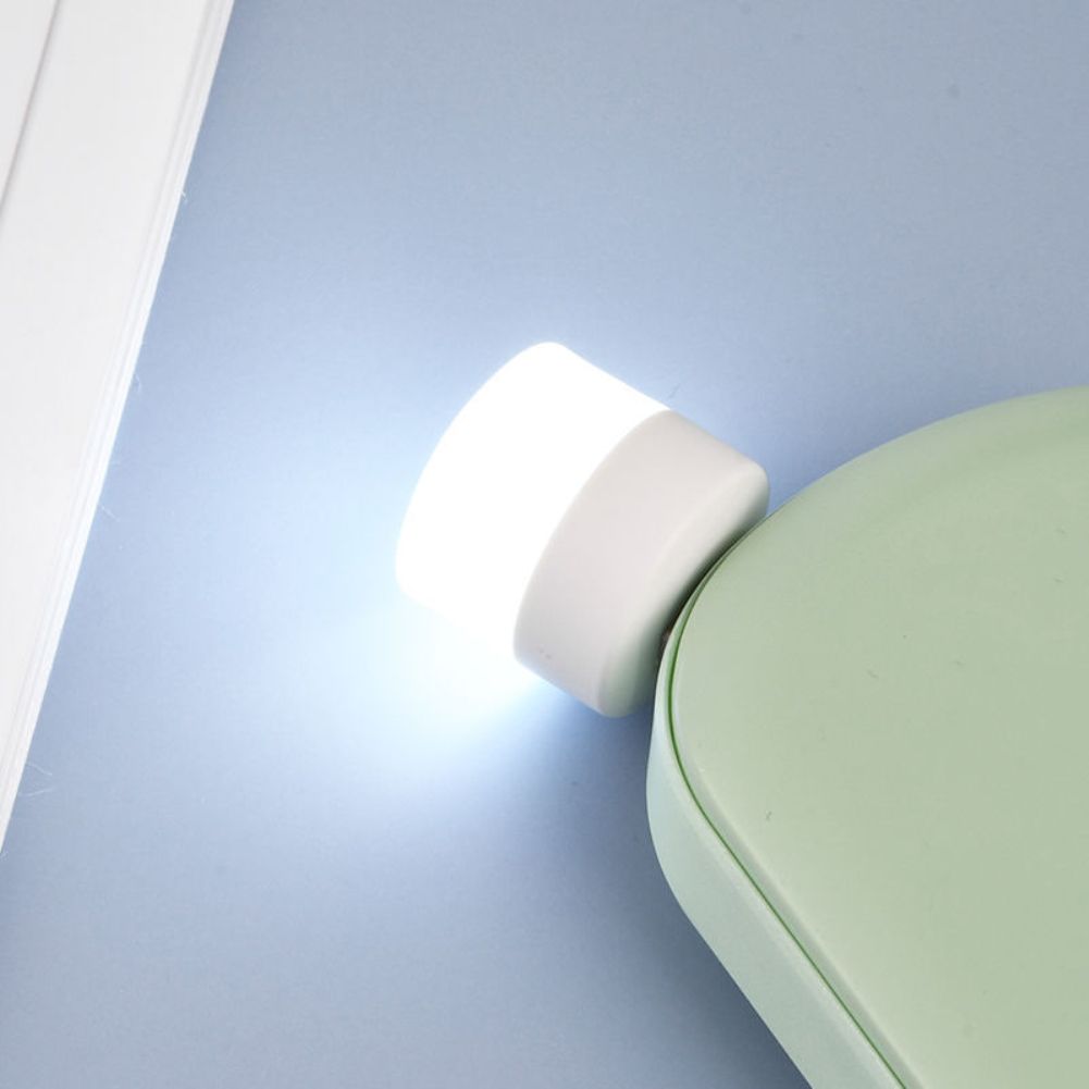 The New Trendy USB Portable LED Lamp Mini Night Light Small Round Lamp Computer Mobile Power Light