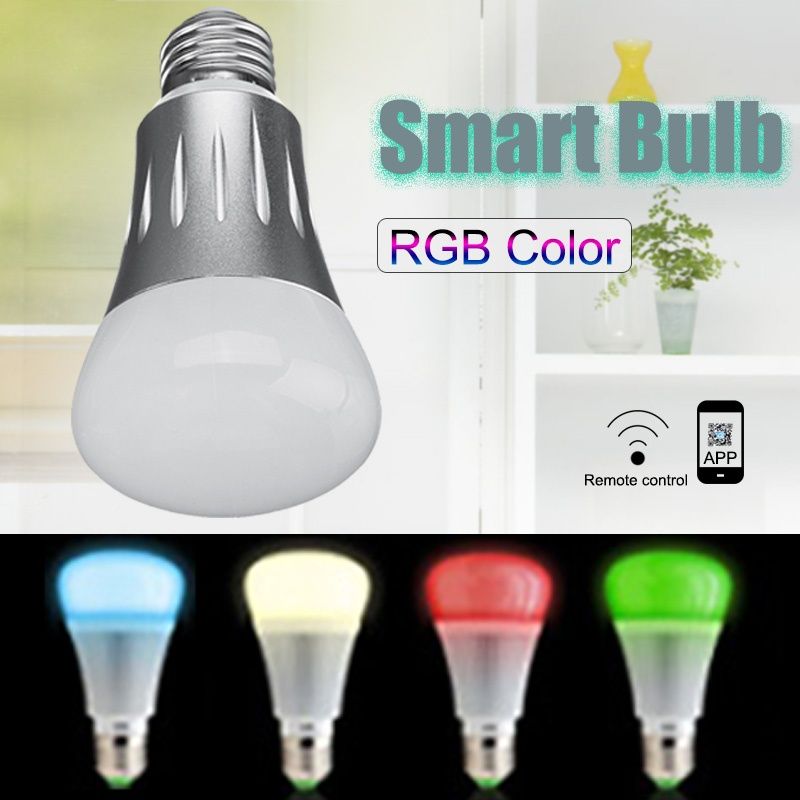 Decor Living 7W E27 Smart Bulb Dimmable WiFi LED Control Lamp Light RGB Timing Wireless Home