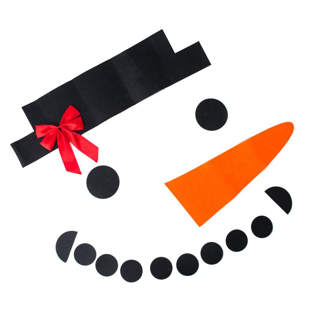 DIY Christmas Snowman Decoration 16PCS/SET Outdoor Garage Door Decorations