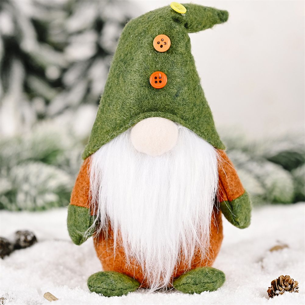Christmas Decoration Supplies Knitted Non-Woven Standing Faceless Doll Christmas Decor for Home Decor Xmas Ornaments New Year with cloth material
