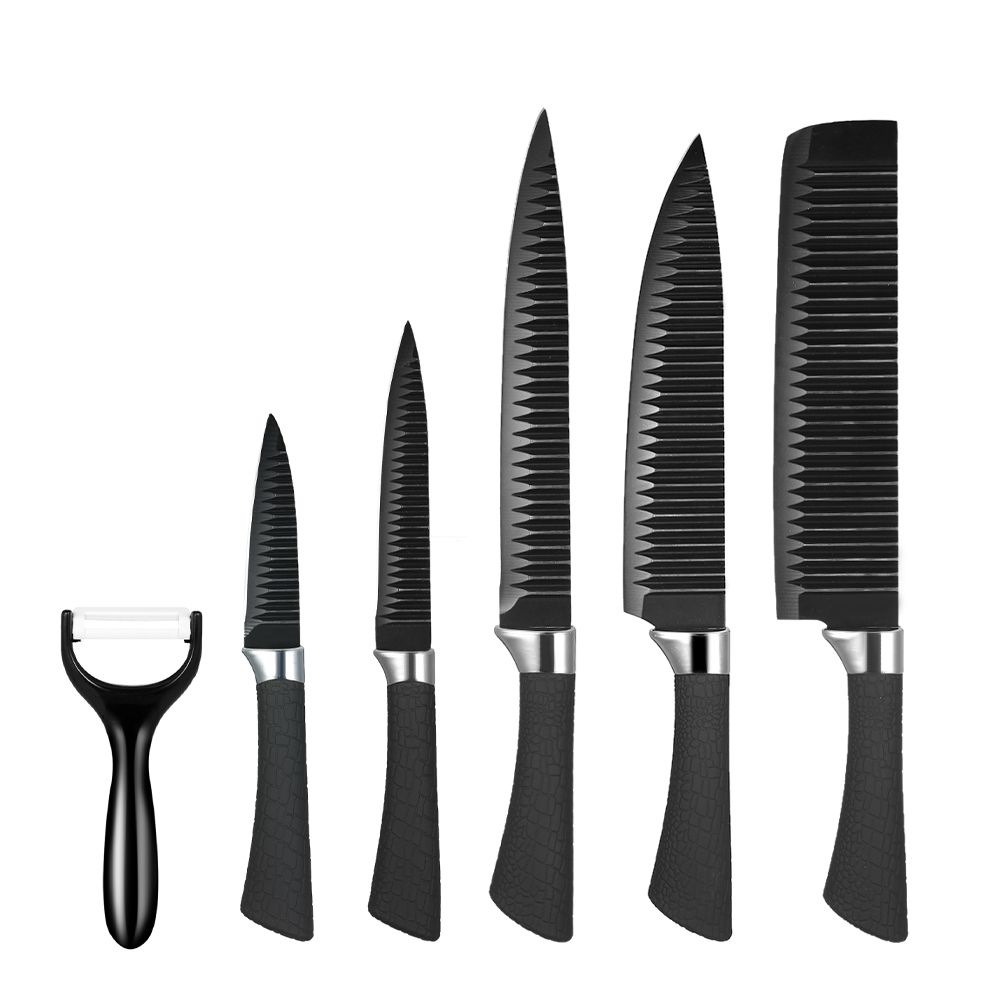 6pcs/set Kni-fe Set Sharp Kni-ves Professional Chef Kni-fe Kitchen Kni-fe Fruit Kni-fe with Storage Case Chef's Kni-ves