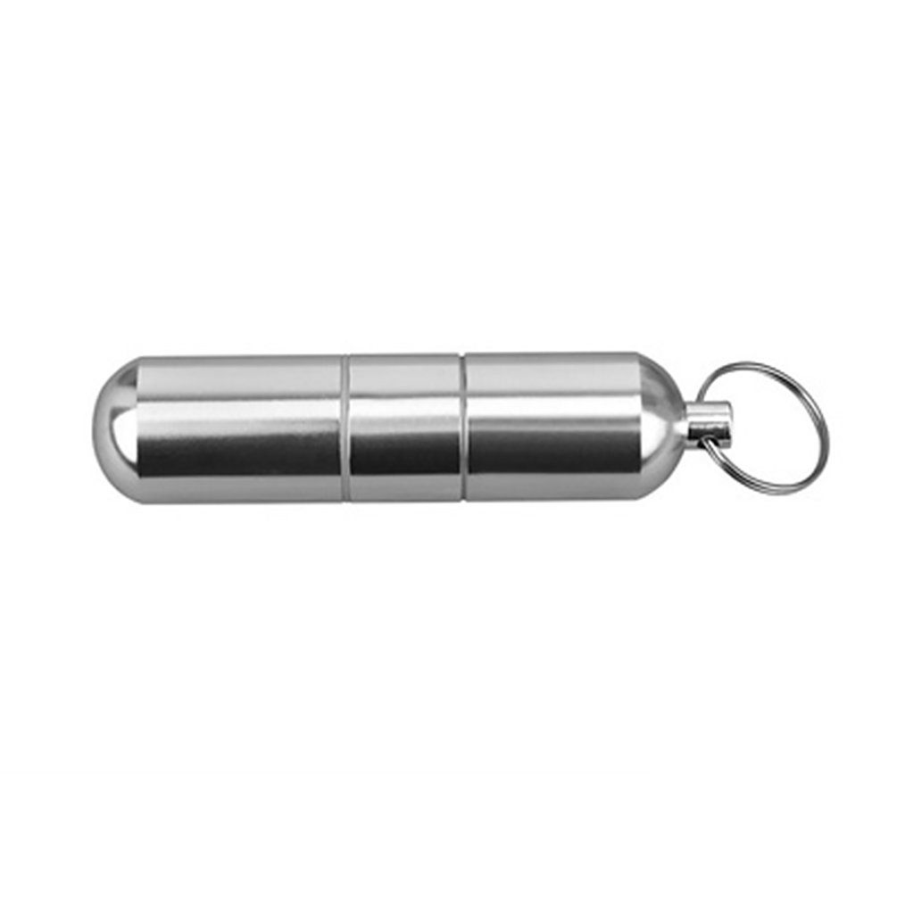 Waterproof First Aid Alloy Cans Portable Bottle Sealed Candy Aluminum Can silver