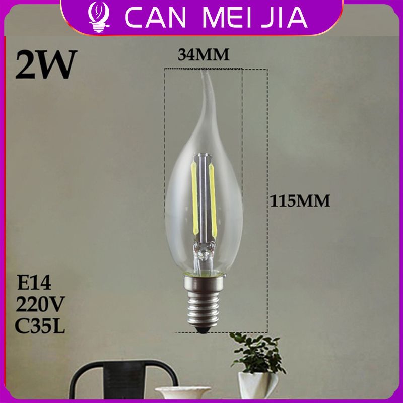Retro LED Light Bulb E27 E14 2W 4W 6W 8W 220V Retro Lamp Vintage Candle Light LED Edison Bulb for Home Room