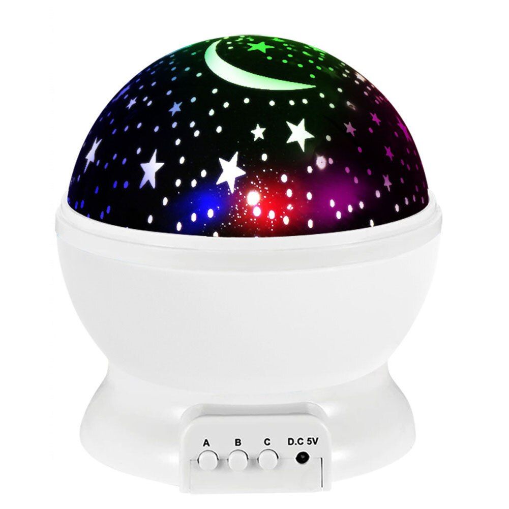 LED Rotating Night Lights Projector Starry Sky Children Bedroom Decorative Romantic Projection Lamp Birthday Gifts USB