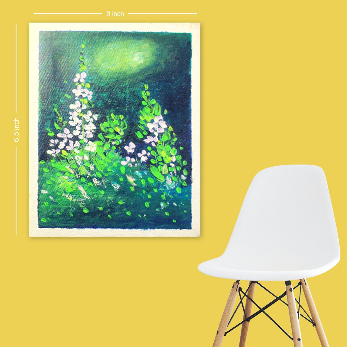 Hand painted Acrylic Painting For Wall Decor.mini painting/size:9/6.5 inch./flower painting/miniature flower painting/art painting