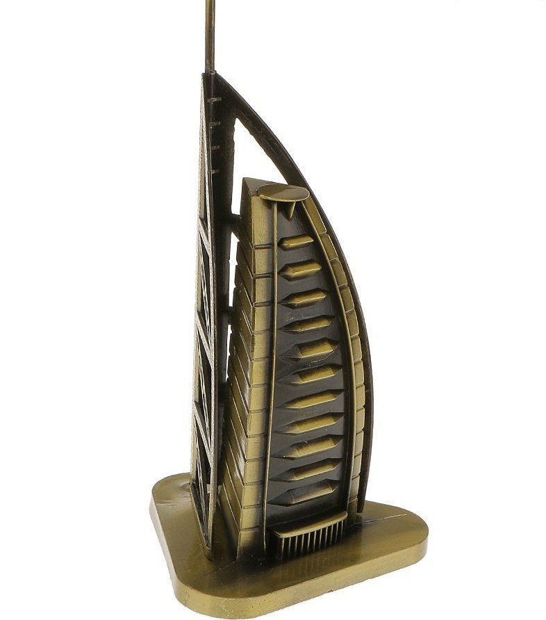 Burj Al Arab Showpiece Model Figurines Metal Home Décor Classic Gift 18 CM