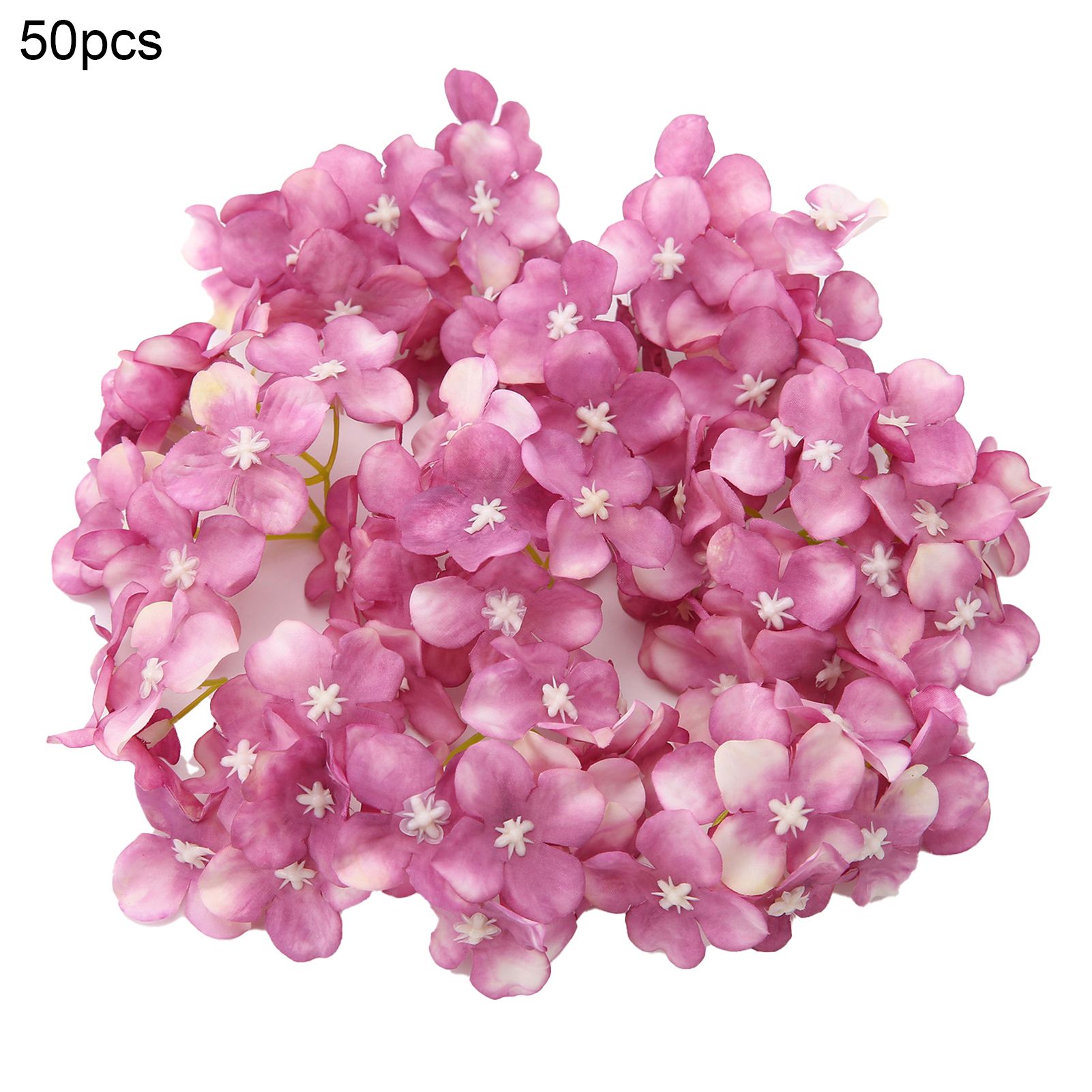 Artificial Flower Head istic Decorative Simulation Hydrangea Flower Head