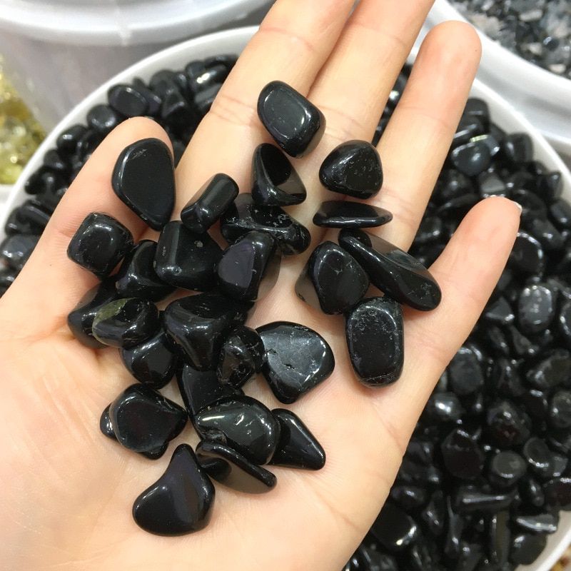 AAA++50g Natural terminated Black Schorl Tourmaline crystal natural rock quartz crystals natural stones fish tank stone