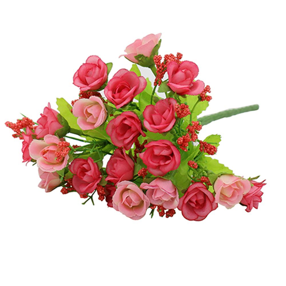 1 Bouquet 21 Head Artificial Fake Rose Wedding Party Home Decoration Flower