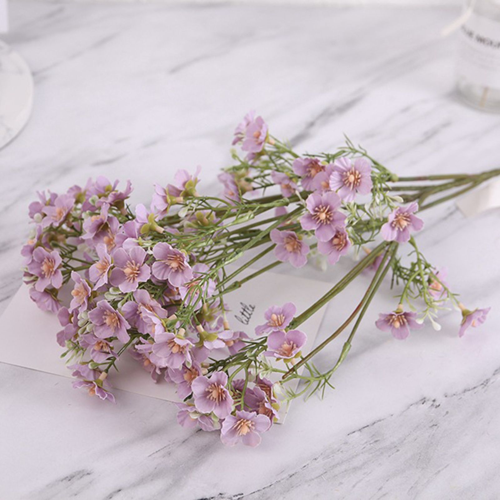 Fake Gypsophila Flowers Wide Application Ultraviolet Protection Gypsophila Silk Flowers