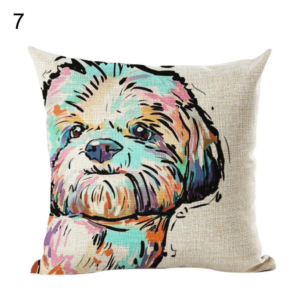 45x45cm Square Animals Pattern Cushion Cover Throw Pillow Case Home Sofa Decor