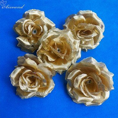 16pcs 8cm Handmade Artificial Silk Rose Head DIY Craft Supplies Fake Decor Wedding Decoration Fori Rose