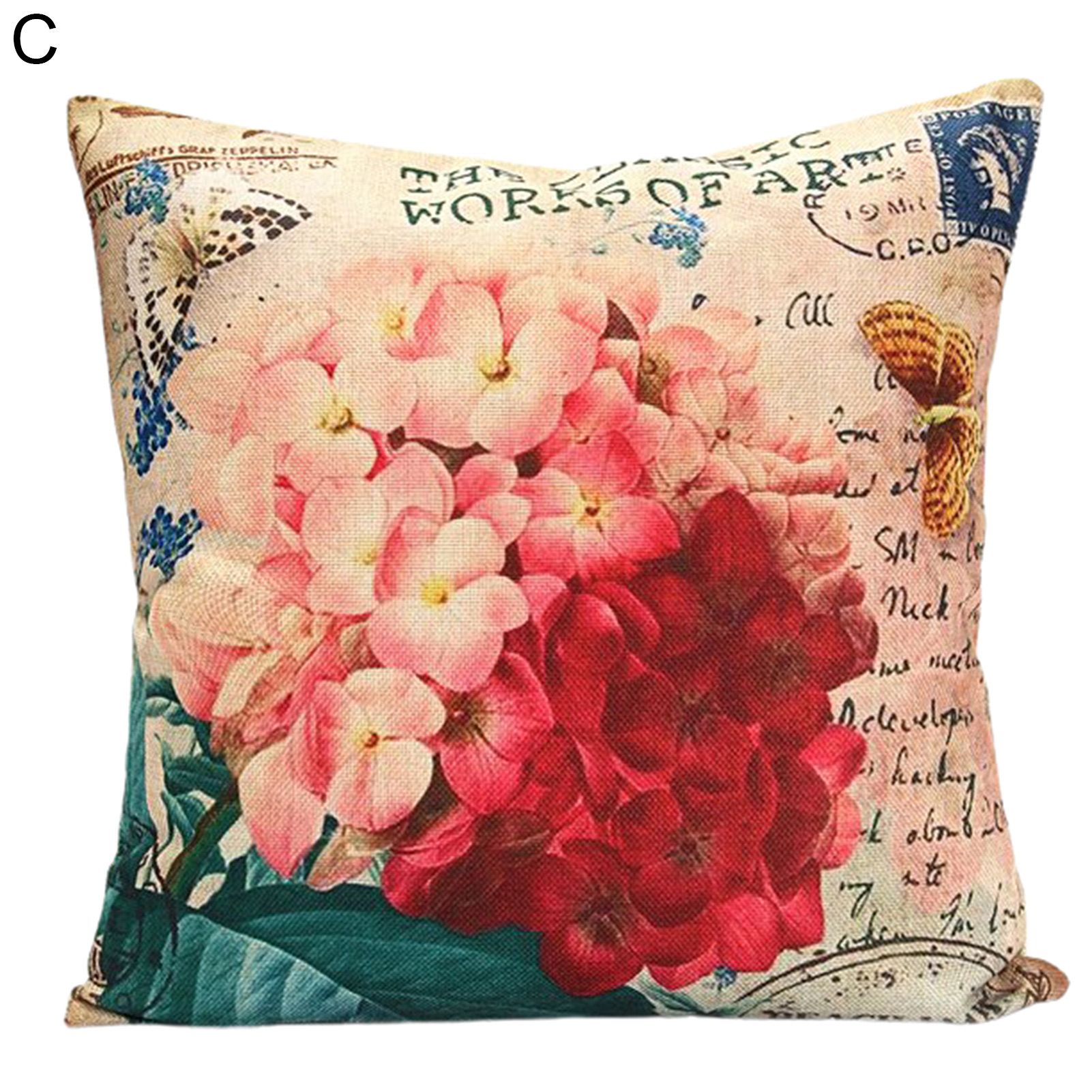 Throw low Case Flower Pattern Zipper Throw low Case
