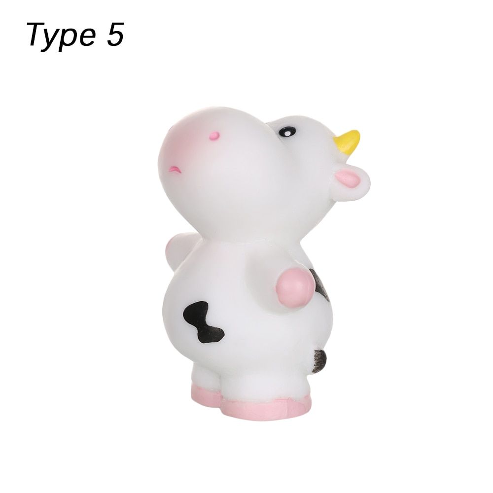 1Pc Resin Toy Figures Fairy Garden Ornaments Miniature landscape Fashion Cartoon ChristGifts Desk Car Cake Home Decor