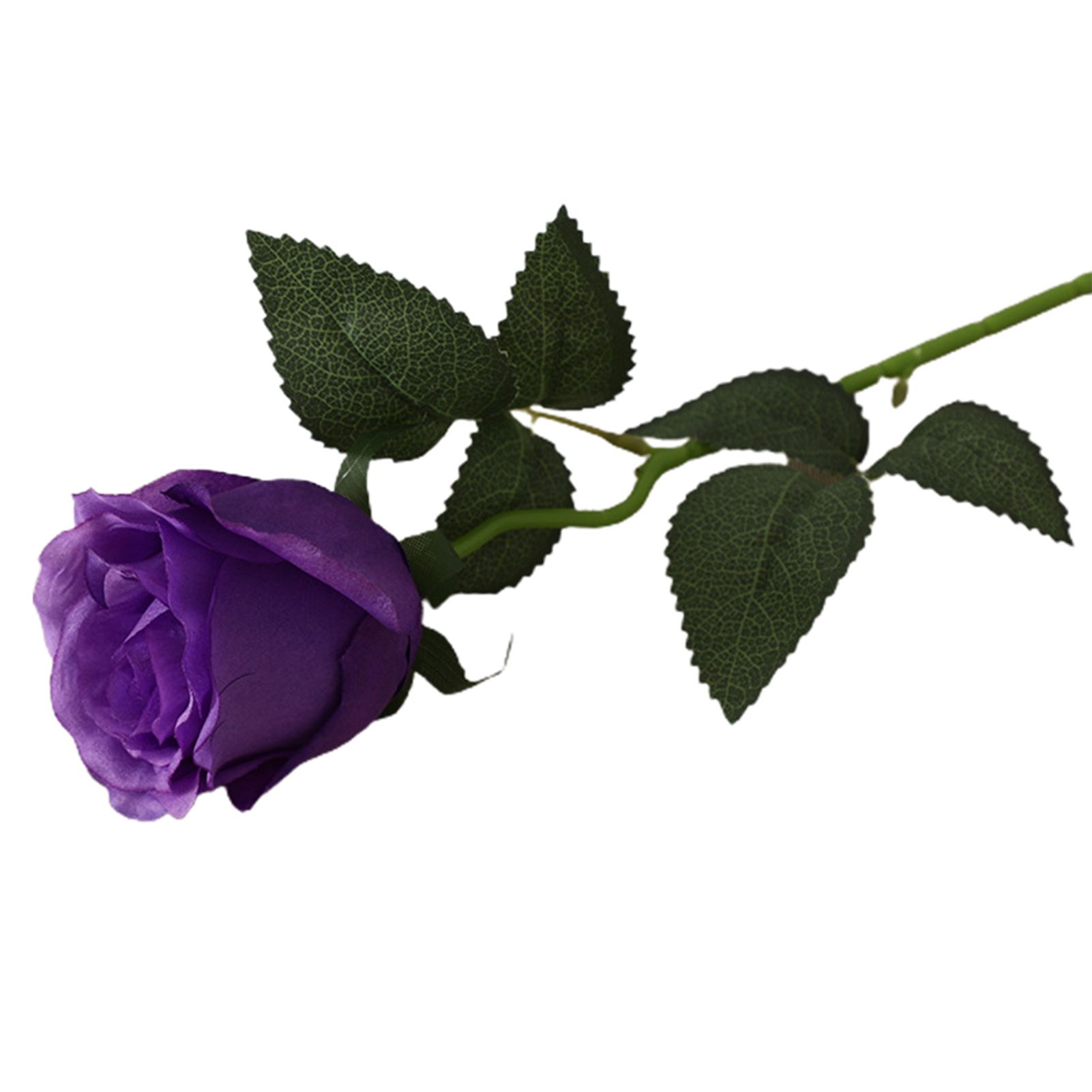 Artificial Flower Realistic Looking Bent Freely Faux Silk Flower Simulation Rose Bouquet Flower Decor for Home