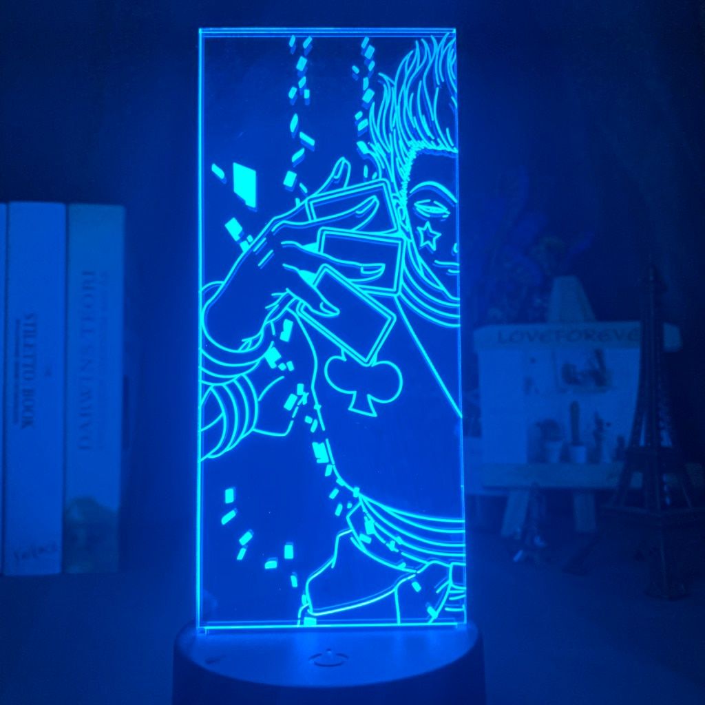 Acrylic Led Night Light Anime Hunter X Hunter Bedroom Decor Light for Kid Child Birthday Gift HXH Illumi Zoldyck Figure 3d Lamp