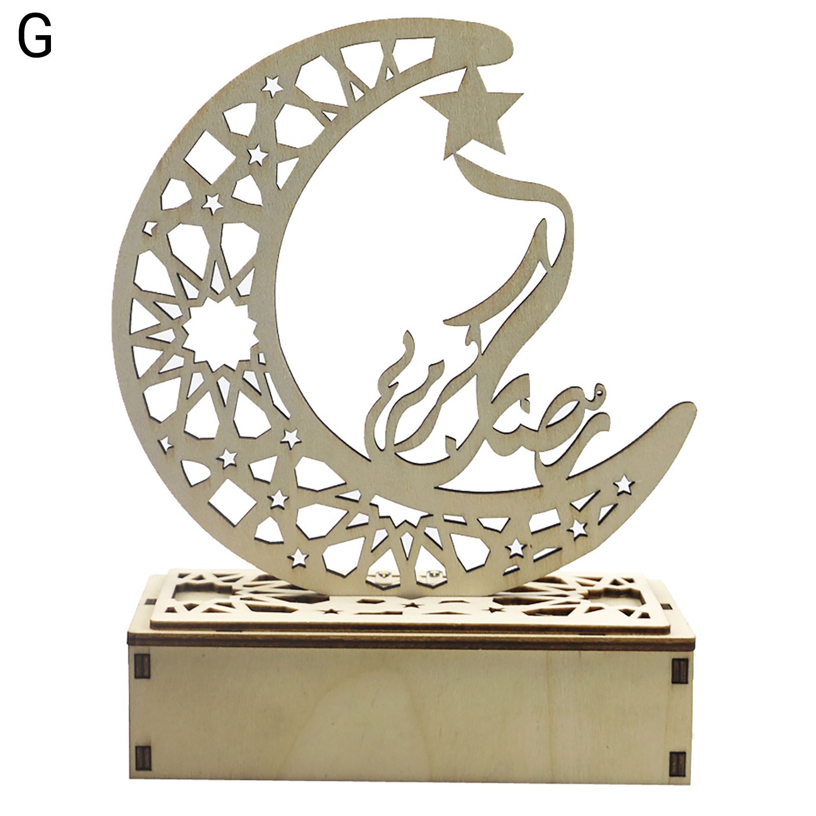 Wood LED Lamp High Brightness Wooden Moon Castle Lamp