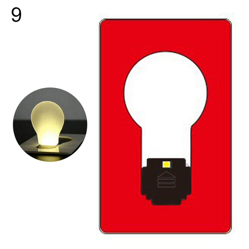 Portable Ultra-thin Mini LED Wallet Pocket Credit Card Size Lamp Night Light