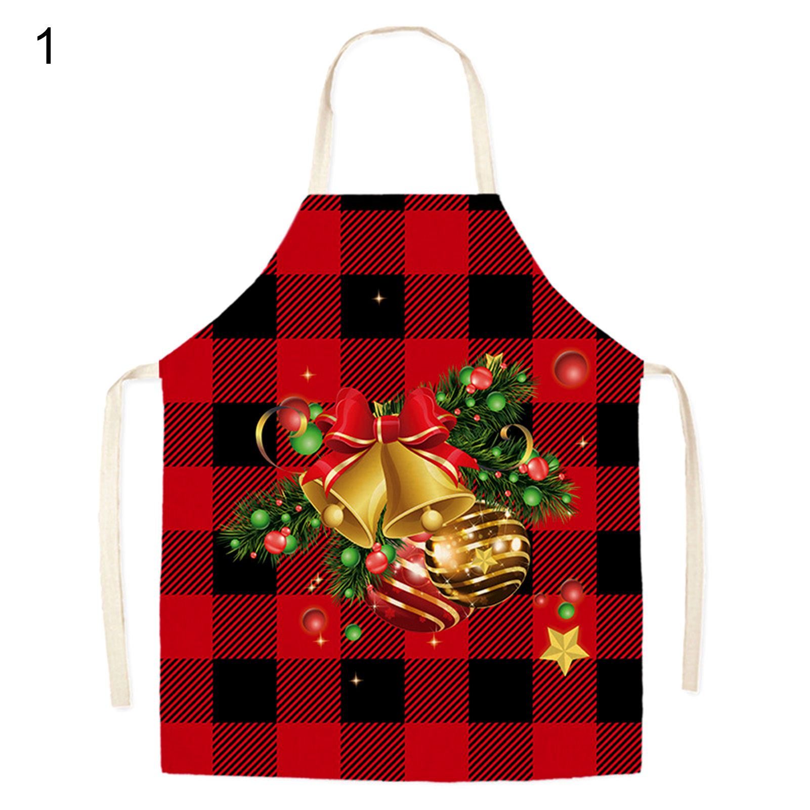 Kitchen Apron Comfortable Halter Strap Design Cooking Apron