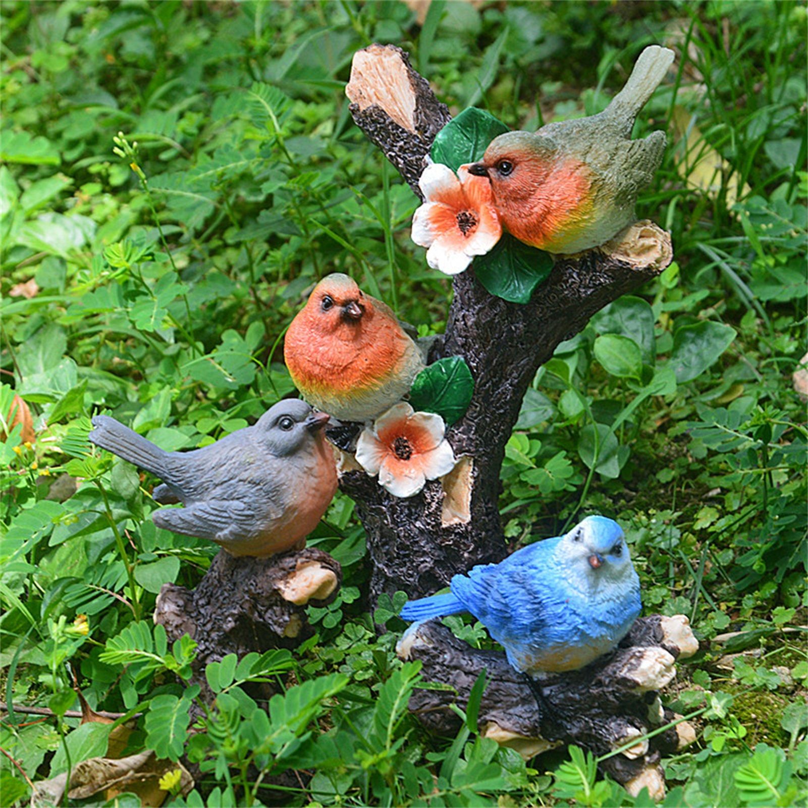 Miniature Bird Active Poses Layout Props Delicate Bird Statue