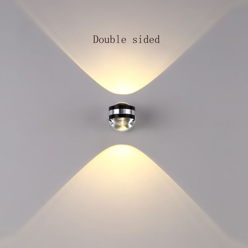 Upper and lower wall lamp 3-6W LED modern interior hotel decoration lamp living room bedroom bedside TV background wall lamp