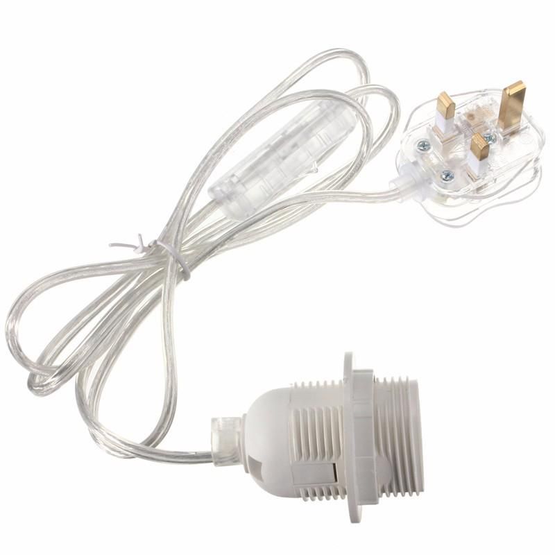 E27/E26 Edison ES Ceiling Light Holder Pendant Lamp Bulb Fitting Socket Switch