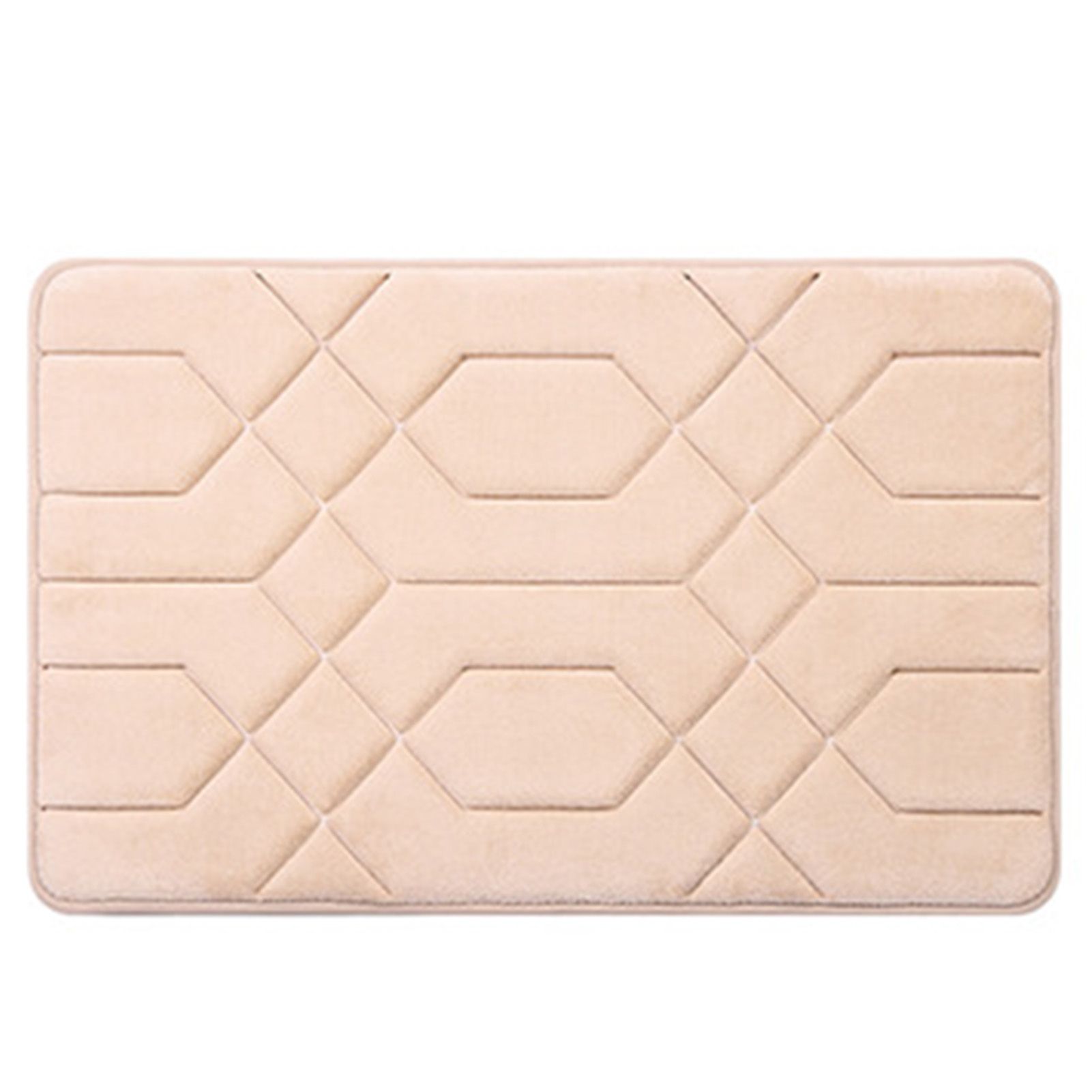 Non-slip Decorative Floor Mat Polyester Comfortable to Touch Bath Carpet Household Supplies