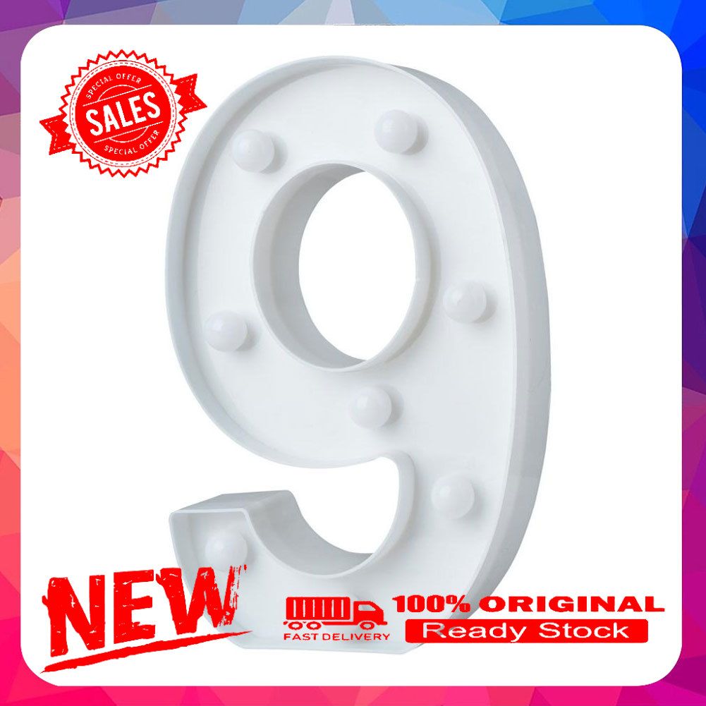 Romantic 3D 26 Alphabets 0-9 Numbers LED Marquee Sign Wall Hanging Night Light