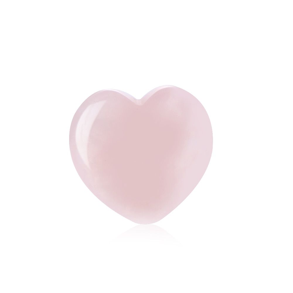 1pc Heart Shaped Natural Rose Crystal Pink Quartz Jewelry Mineral Specimens Healing Collectibles Love Heart Pendant Rocks Gems