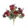 1 Bouquet 21 Head Artificial Rose Silk Flower Leaf Home Party Wedding Decor
