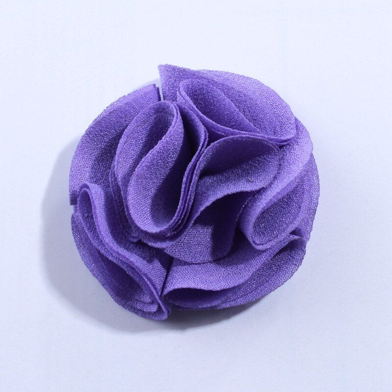 10PCS 4.5CM  Chiffon Fabric Flowers For Cloth Dress Decoration Artificial Flower For Wedding Home Party Invitation