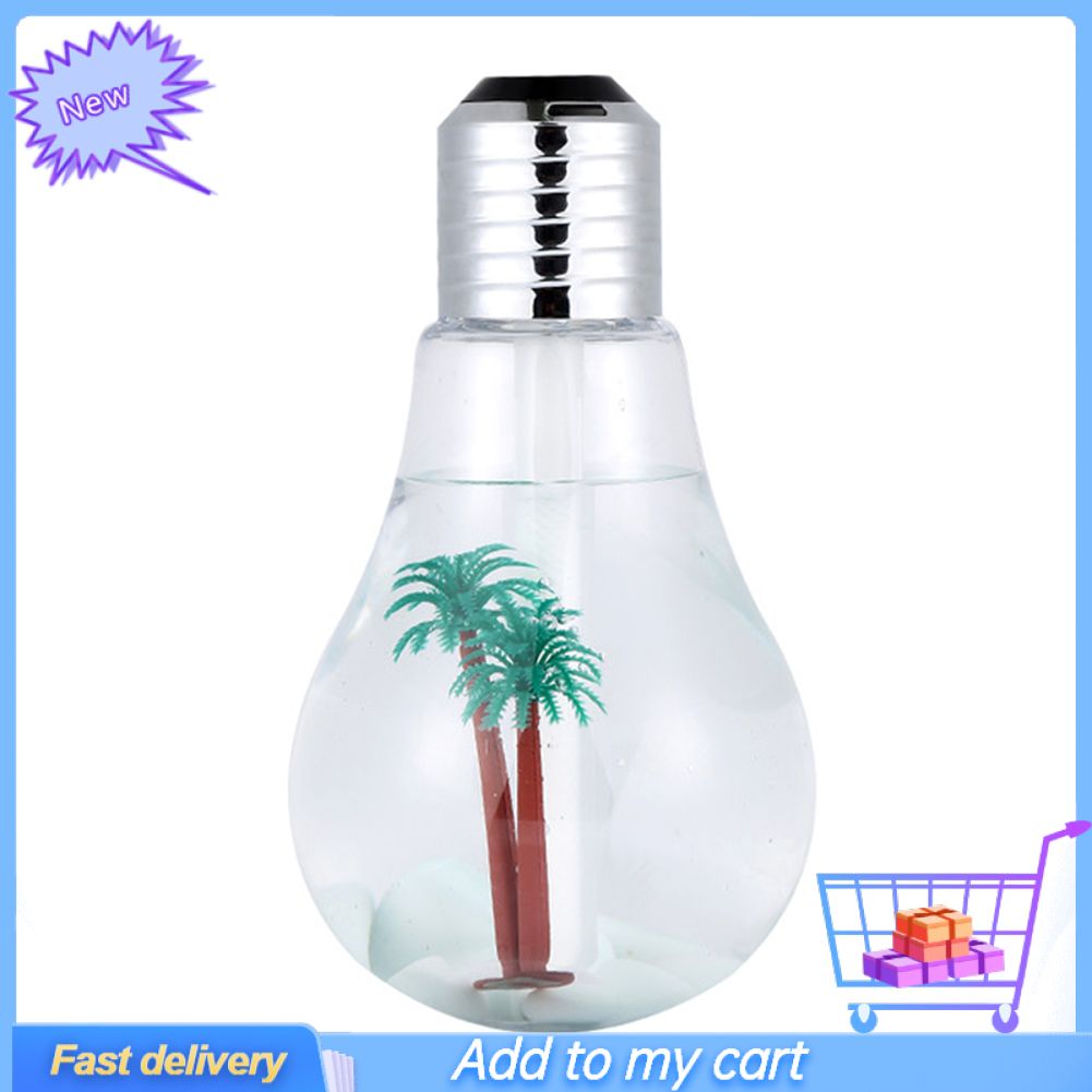 Home Mute Air Humidifier Essential Oil Diffuser Mist Maker LED Bulb Night Light