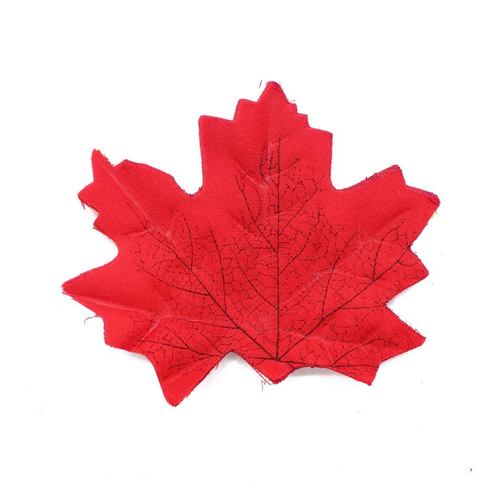 Top Sale Orange/Green/Yellow 50pcs/set Artificial Maple Leaf Garland Silk Autumn Fall Leaves for Wedding Garden Decor