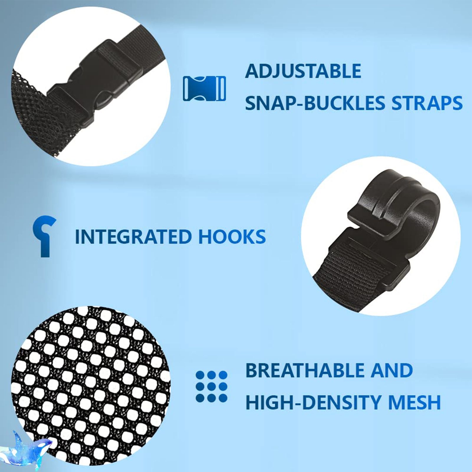 Net Bag Breathable Hanging Swimming Pool Toys Storage Bag