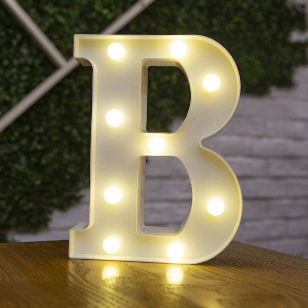 3D Alphabet Letter LED DIY Random Combination Lights For Party Bedroom Halloween Wedding Birthday Christmas Decoration