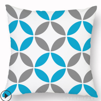 Pillowcase Summer Printing Lovely Breathable Comfort Thin and Light Sofa Cushion Pillow Decorative Cushion Pillowcase Case for Pillow 45x45CM (without Pillow)