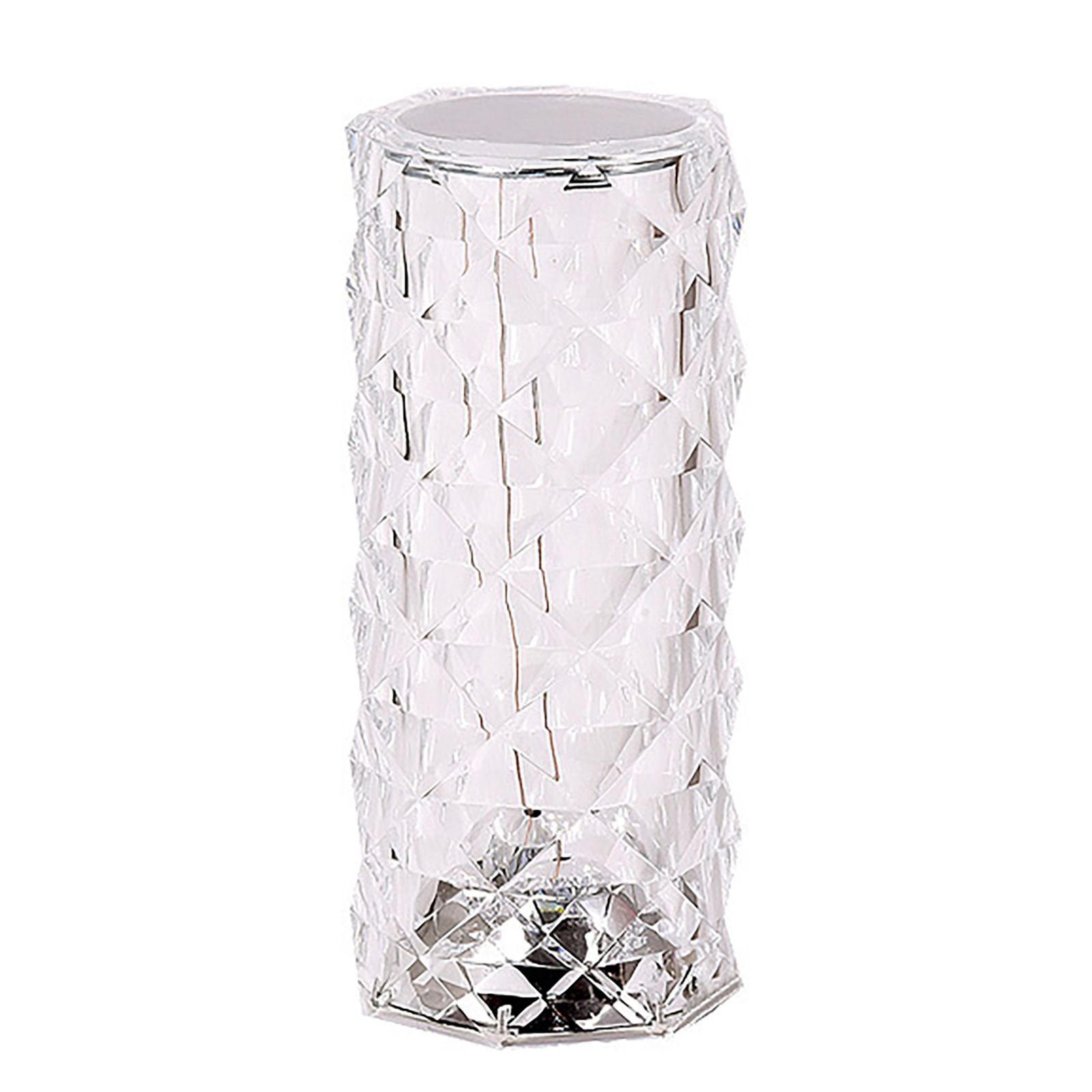 Desk Light Rechargeable Home Decoration Faux Crystal LED Bedside Lamp