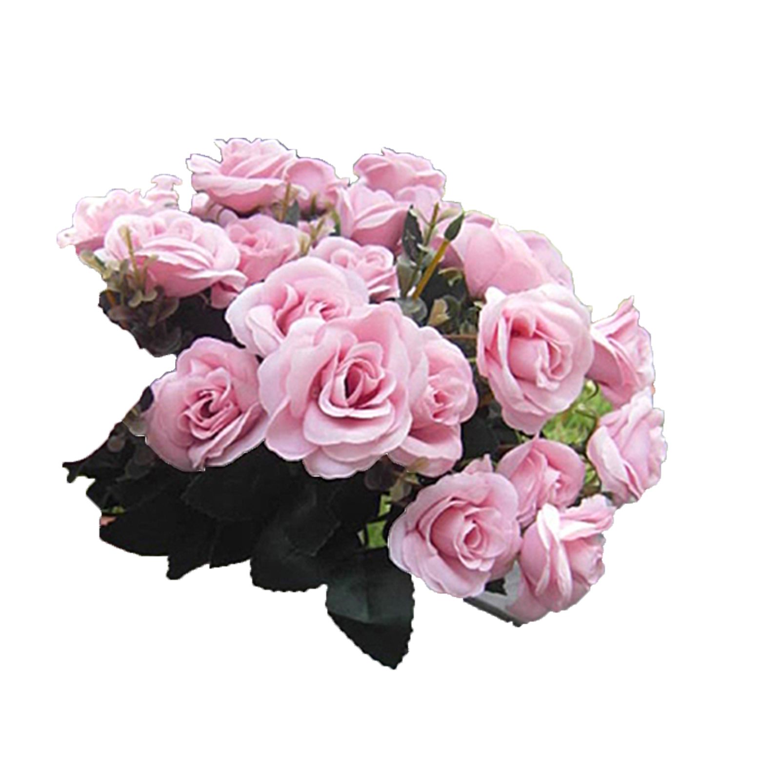 1 Bouquet/12 Heads Artificial Roses Silk Flower Home Party Bridal Bouquet Decor