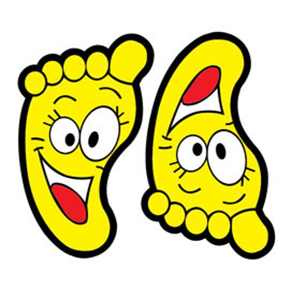 HA Little Foot Print Wall Self-adhesive Removable Kindergarten Home Sticker