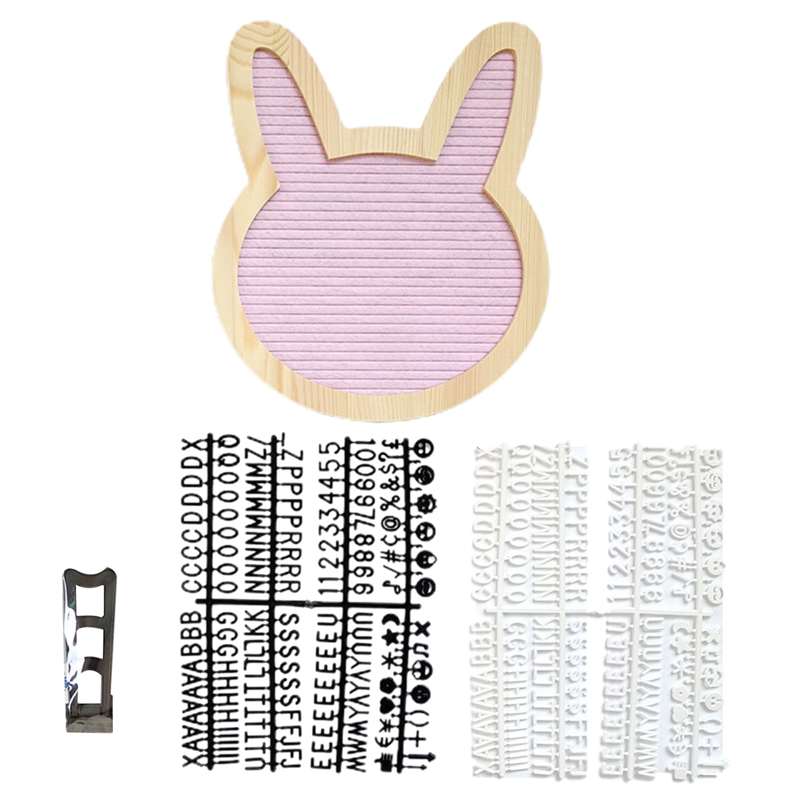 Wood Message Board Wear-resistant Changeable Felt Letter Board Set